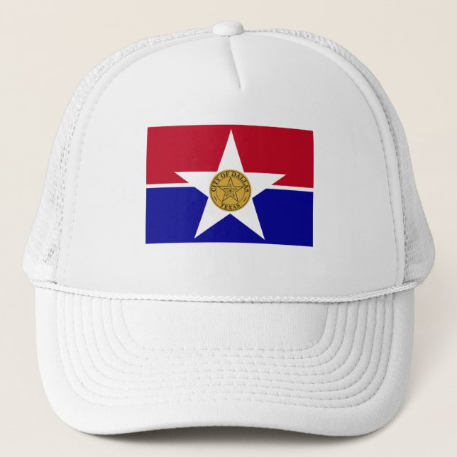Dallas-Flagge Truckerkappe (Vorderseite)