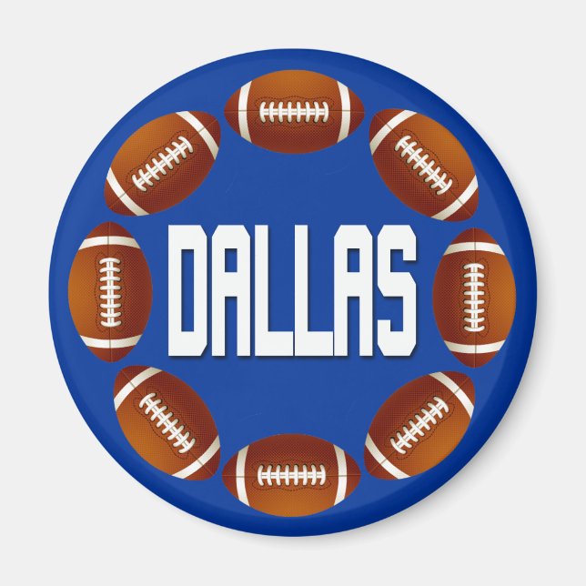 DALLAS FOOTBALL CIRCLE MAGNET (Vorne)