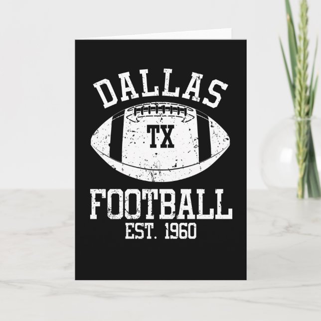 Dallas Football Fan Geschenk Idee Karte (Vorderseite)