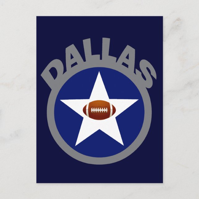 DALLAS FOOTBALL POSTKARTE (Vorderseite)