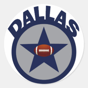 DALLAS FOOTBALL RUNDER AUFKLEBER