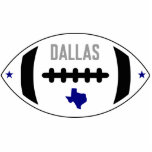 Dallas Football Theme Freistehende Fotoskulptur<br><div class="desc">Dallas Football Theme</div>