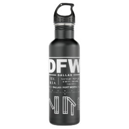 Dallas Fort Worth Int'l Airport DFW Edelstahlflasche