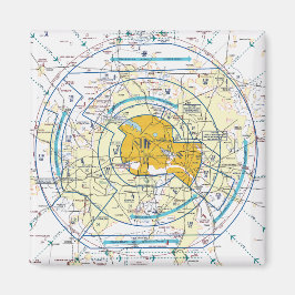 Dallas Ft. Worth Flyway Chart Magnet