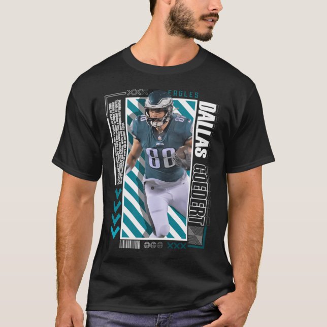 Dallas Goedert Papierversion T-Shirt (Vorderseite)