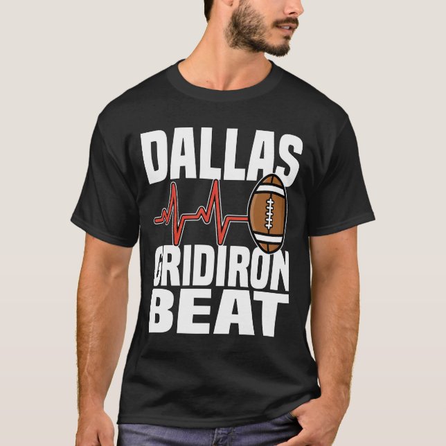 DALLAS GRIDIRON BEAT - TEXAS FOOTBALL T-Shirt (Vorderseite)
