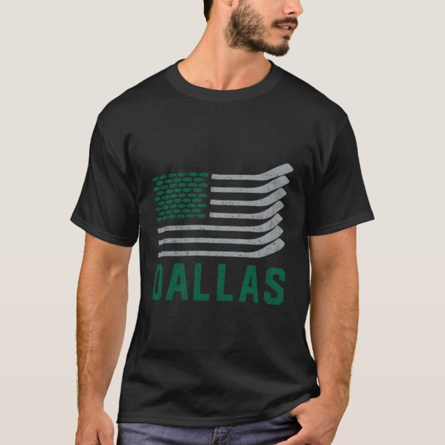 Dallas Hockey ist Amerikaner T-Shirt (Vorderseite)