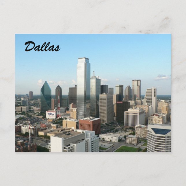 Dallas Innenstadt Postkarte (Vorderseite)