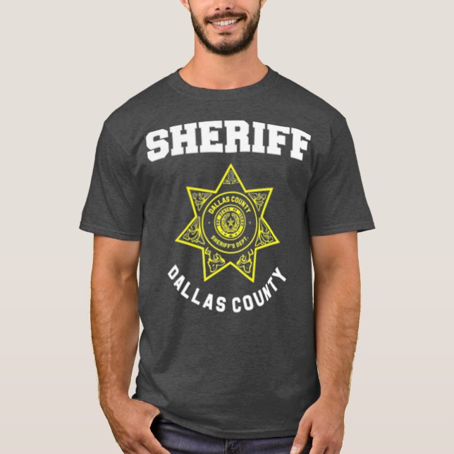 Dallas Landkreis Texas Sheriff Deputies Police T-Shirt (Vorderseite)