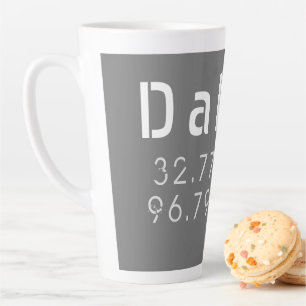 Dallas Latitude Longitude Milchtasse