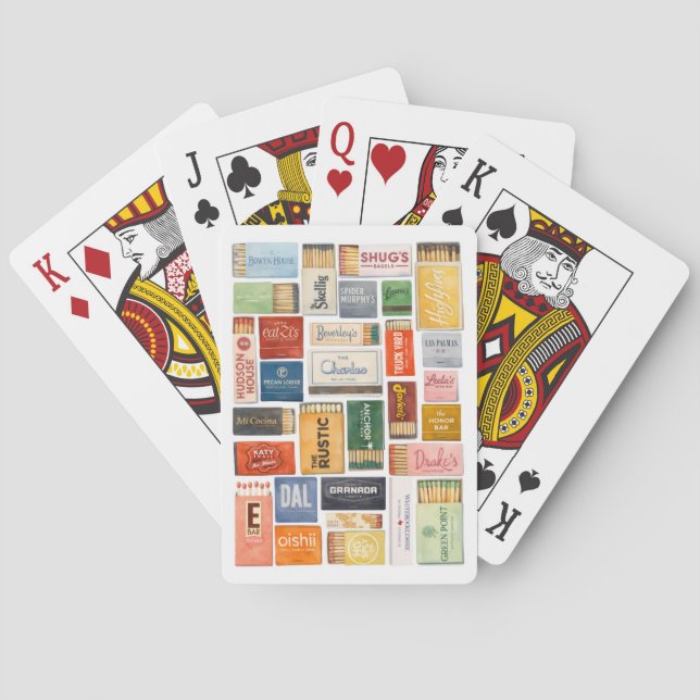 Dallas Matchbook Spielkarten (Rückseite)