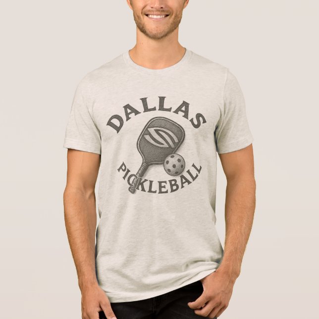 DALLAS PICKLEBALL Tri-Blend SHIRT (Vorderseite)