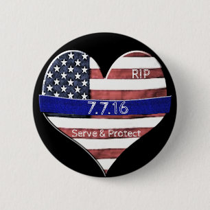Dallas Police Memorial Button