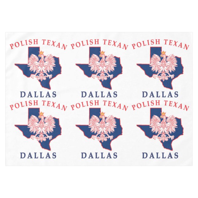Dallas Polnisch Texan Tischdecke (Vorderseite (Horizontal))