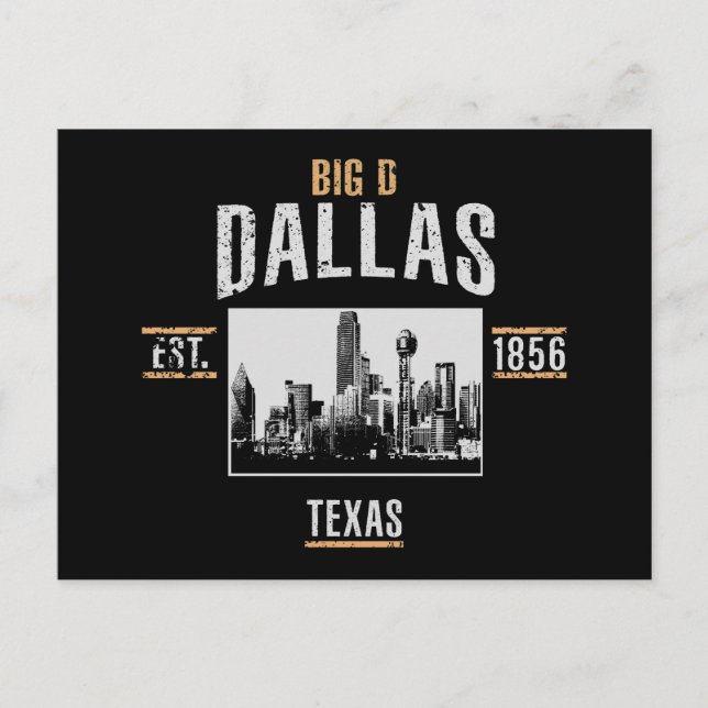 Dallas Postkarte (Vorderseite)
