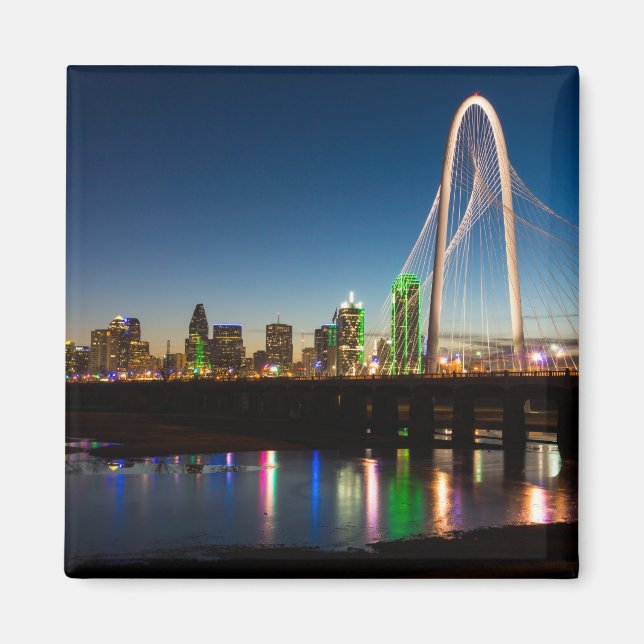 Dallas Skyline Dawn Magnet (Vorne)