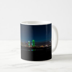 Dallas Skyline Dawn Pano Café Mug