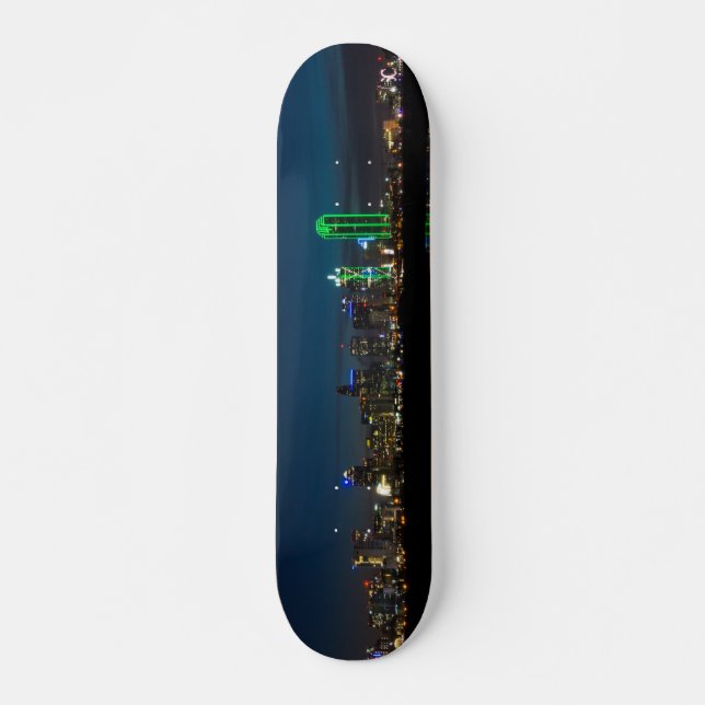 Dallas Skyline Dawn Pano Skateboard (Vorne)