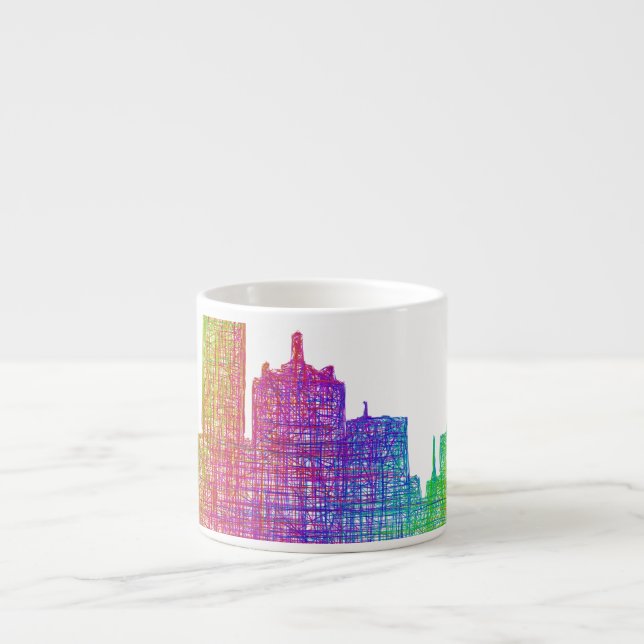 Dallas-Skyline Espressotasse (Vorderseite)