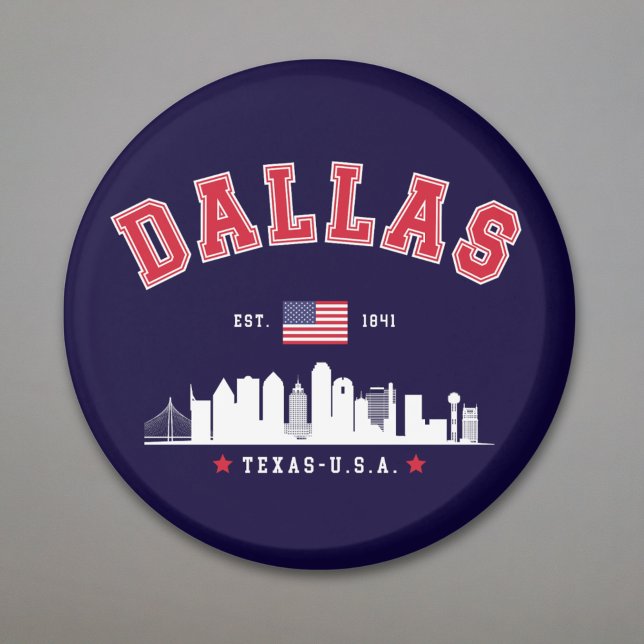 Dallas Skyline Heritage Magnet (Von Creator hochgeladen)