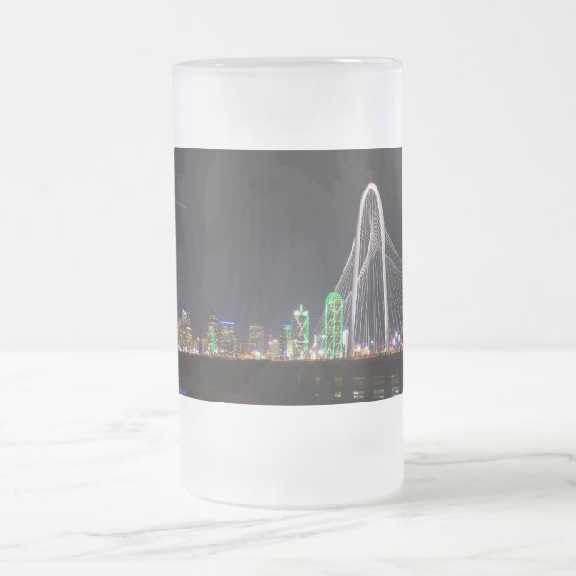 Dallas Skyline Hunt Mattierte Tasse (Mittel)