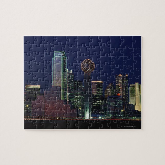 Dallas Skyline in der Nacht (Horizontal)