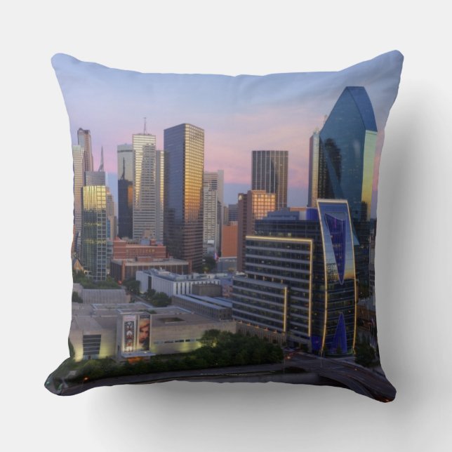 Dallas-Skyline Kissen (Vorderseite)