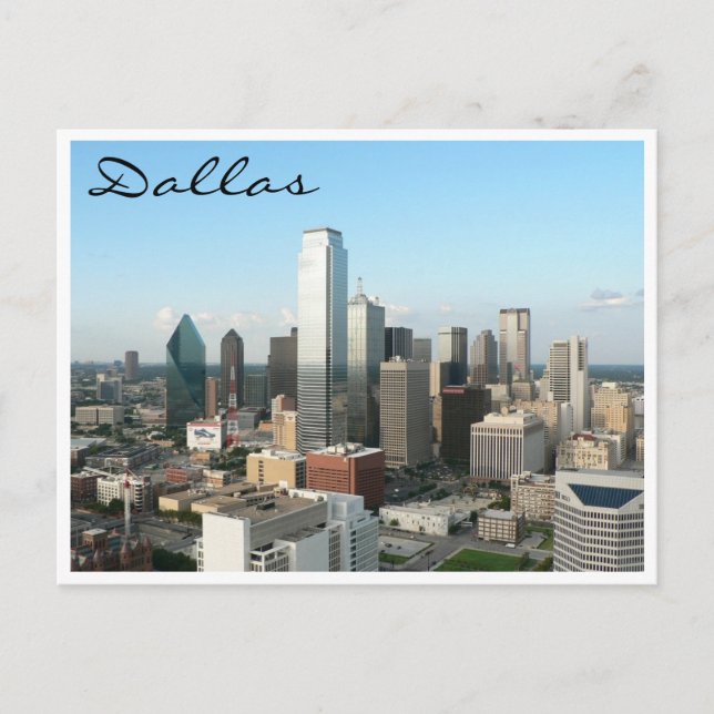 Dallas Skyline Postkarte (Vorderseite)