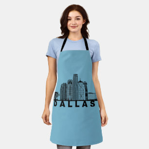 Dallas Skyline Silhouette Schürze