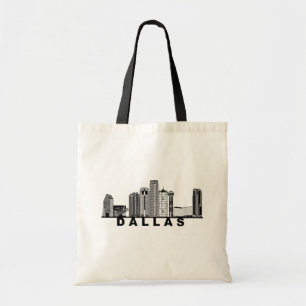 Dallas Skyline Silhouette Tragetasche