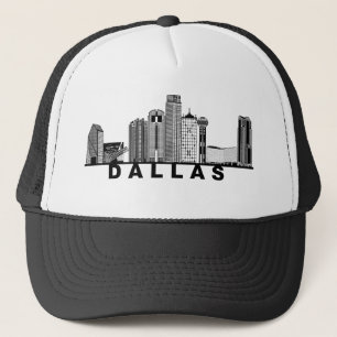 Dallas Skyline Silhouette Truckerkappe