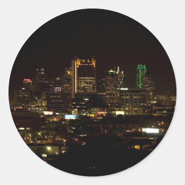 Dallas Skyline Stickers (Vorderseite)