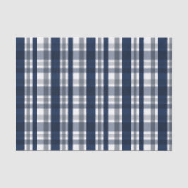 Dallas Sportfan Navy Blue Silver Kariert gestreift Seidenpapier