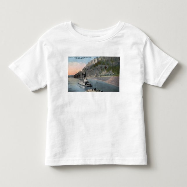 Dallas-Stadt-Dampfer auf Columbia River Kleinkind T-shirt (Vorderseite)