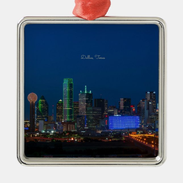 Dallas, Stadtbild Texas, Metallverzierung Ornament Aus Metall (Vorne)