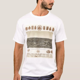 Dallas-Texas-1892 Antike Karte T-Shirt