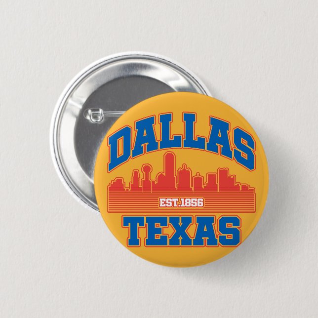 Dallas, Texas Button (Vorne & Hinten)