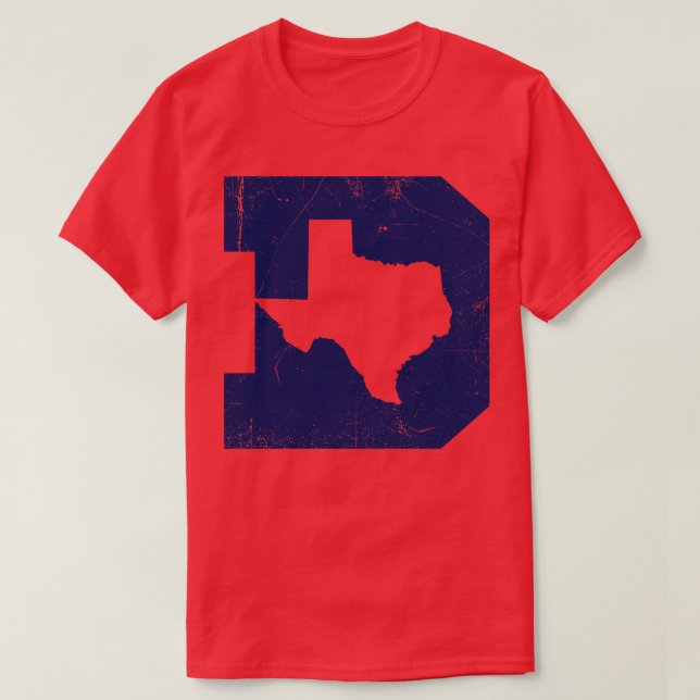 Dallas Texas D White T-Shirt (Design vorne)