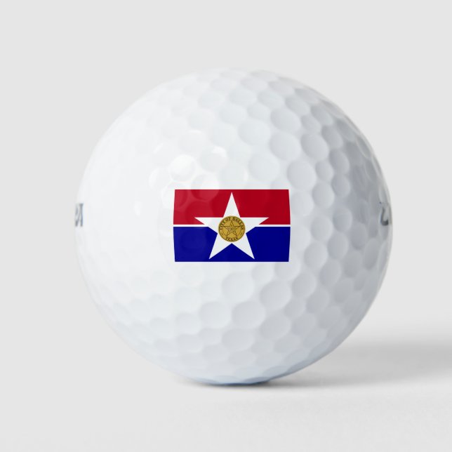 Dallas Texas Flag Golfball (Vorderseite)