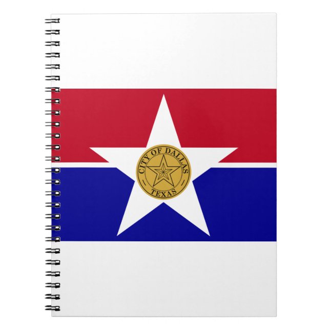 Dallas Texas Flag Notizblock (Vorderseite)