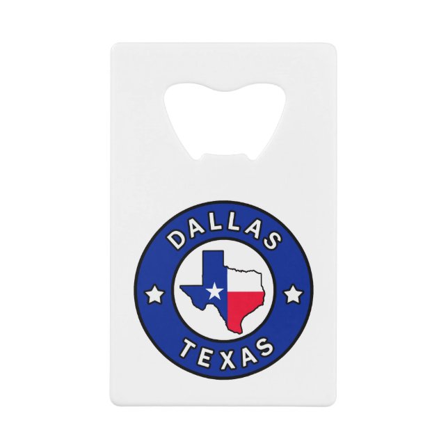 Dallas Texas Geldbeutel Flaschenöffner (Vorderseite)