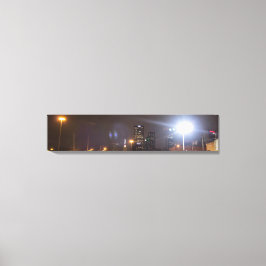 Dallas, Texas in der Nacht Leinwanddruck