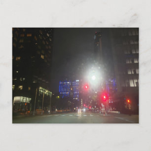 Dallas, Texas in der Nacht Postkarte