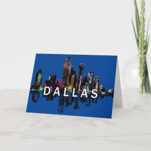 Dallas, Texas in Graffiti Karte
