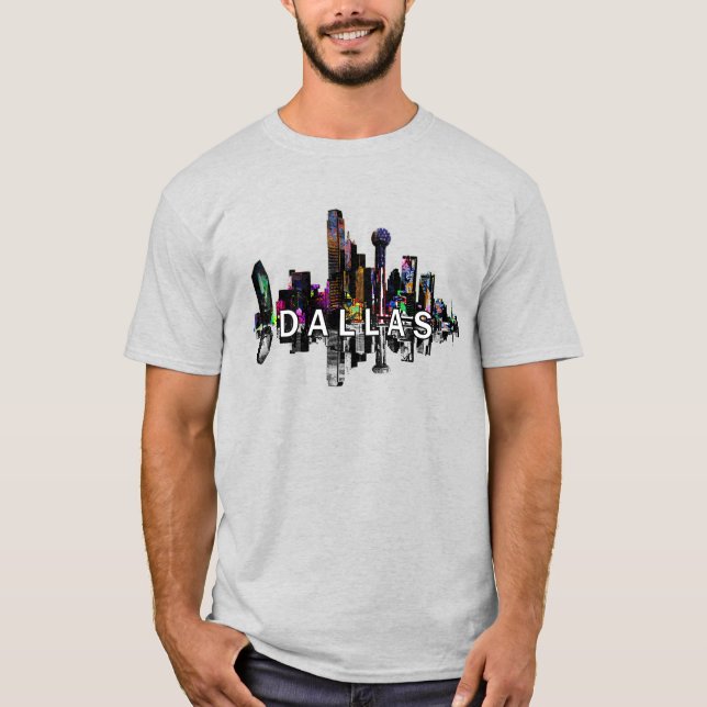 Dallas, Texas in Graffiti T-Shirt (Vorderseite)