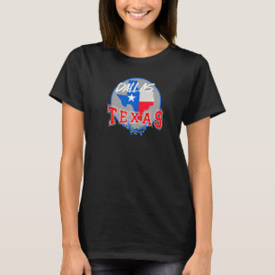 Dallas Texas in Red White & Blue Bonnet Blume T-Shirt