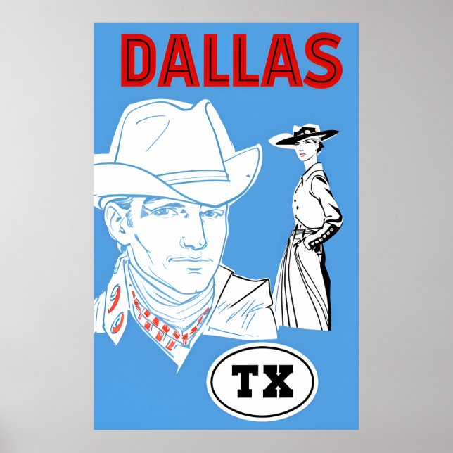 Dallas, Texas Poster (Vorne)