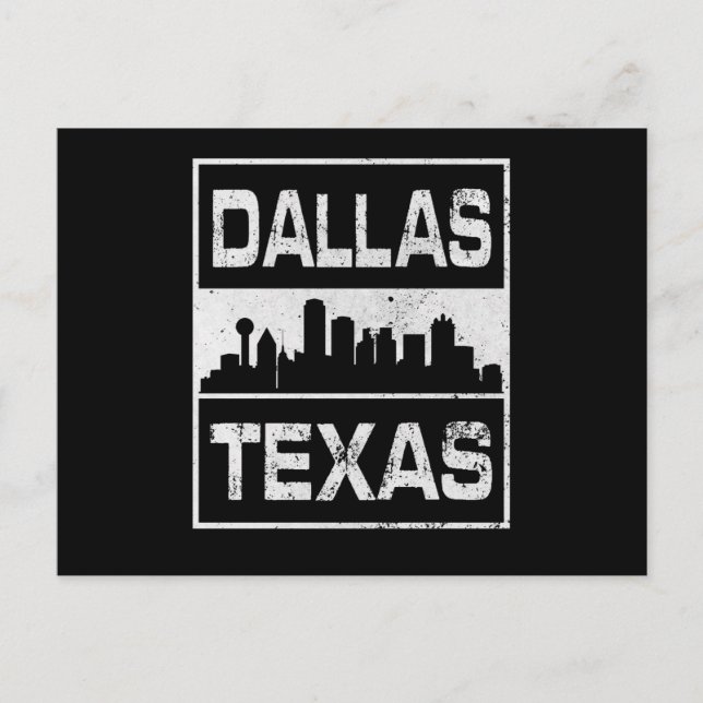 Dallas Texas Postkarte (Vorderseite)