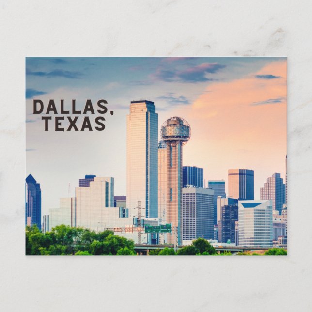 Dallas, Texas Postkarte (Vorderseite)