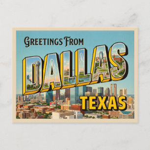 Dallas Texas Reise Postkarte